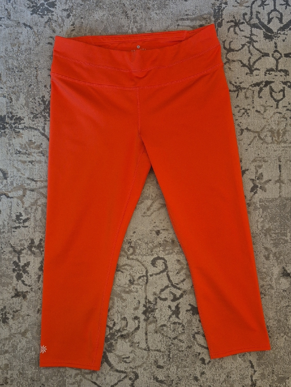Athleta Capri Leggings in Vibrant Orange